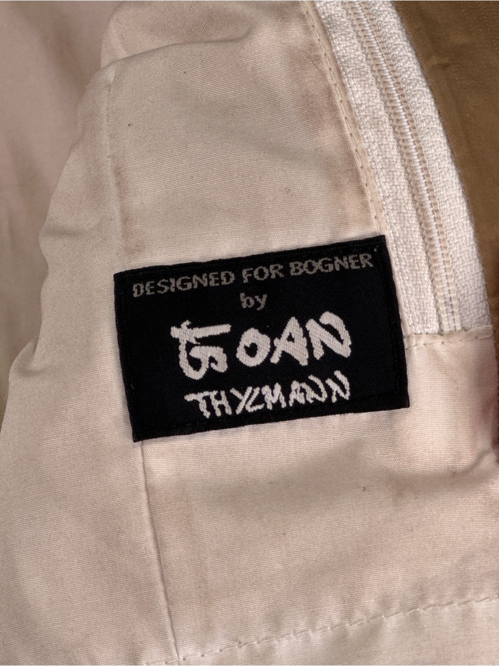 Bogner Goan Thylmann Embroidered Goose Down Puffer Jacket Gold Size 10 - Picture 4 of 16